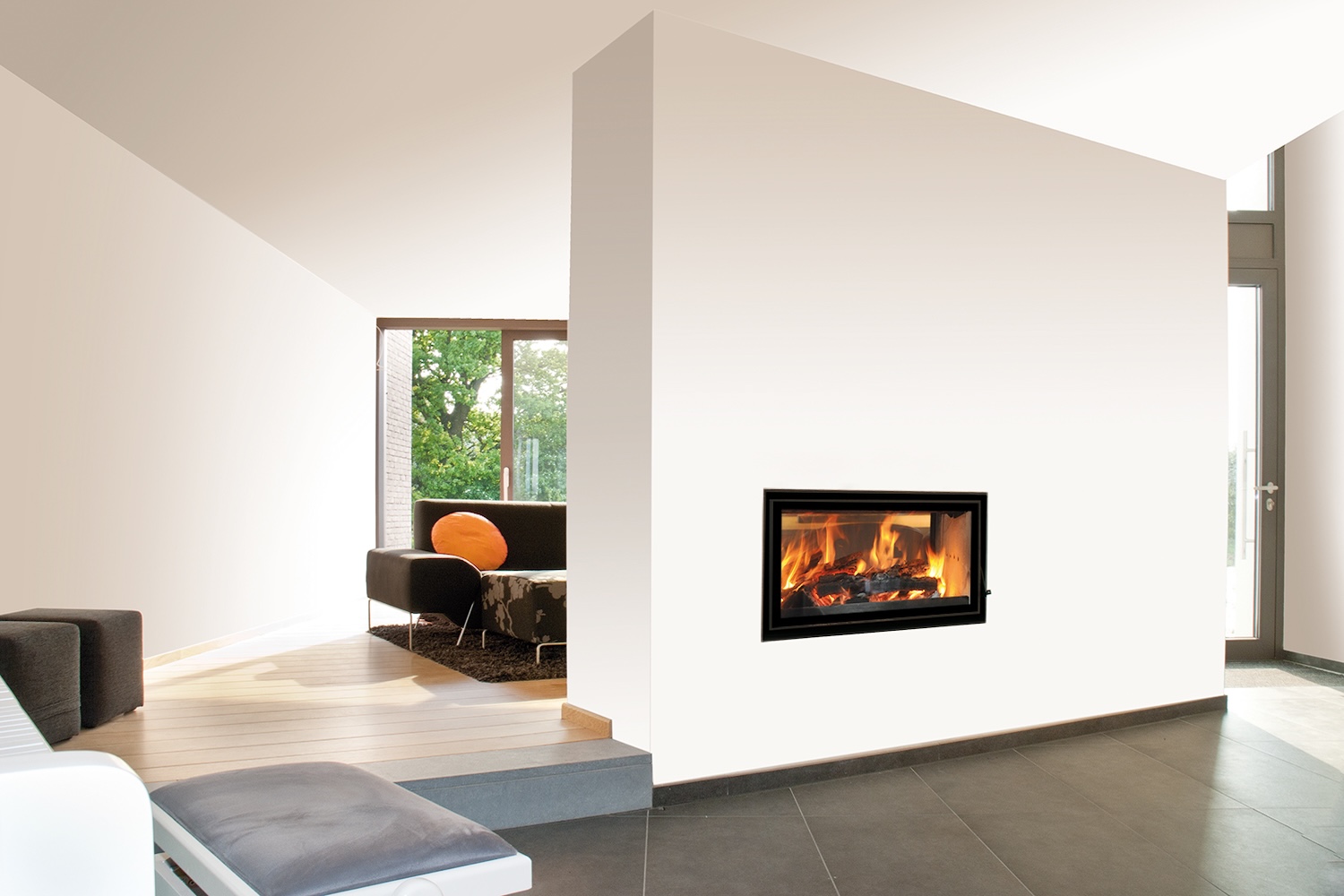 Décor insert à bois jidé par chenais energie