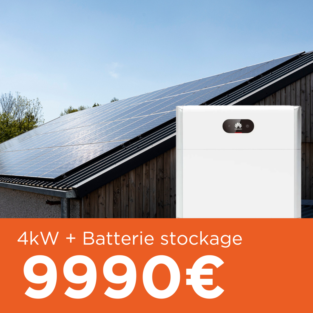 offre solaire 4kw + batterie pour 9990€